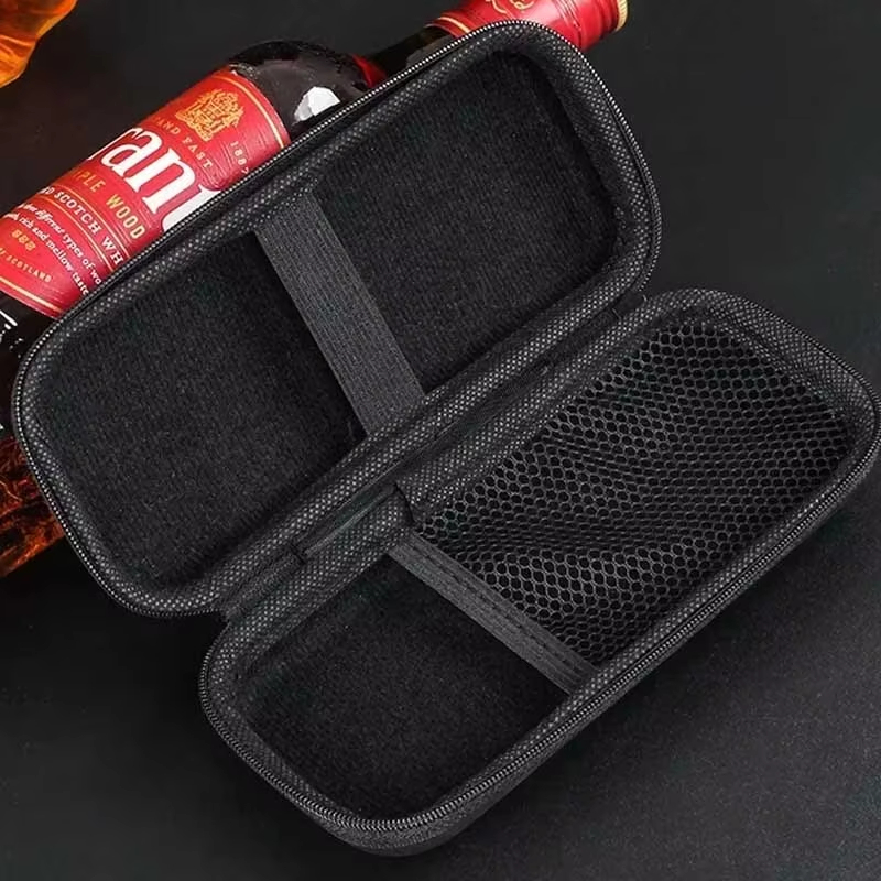Premium Cigar Case - Estuche portátil para 6 cigarros, ligero,