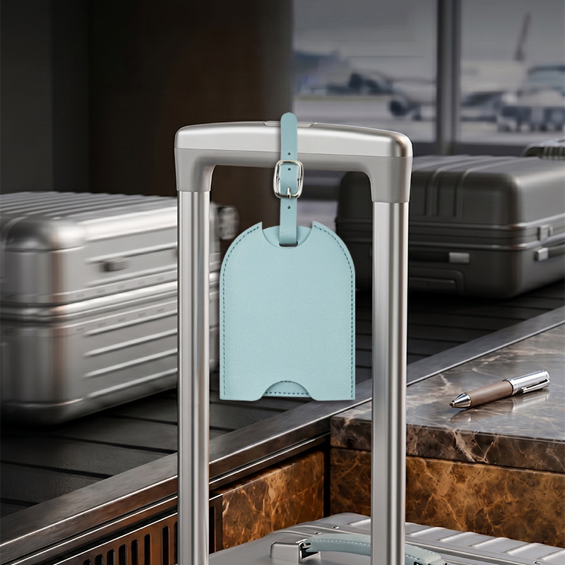 Travel Luggage Set - Etiqueta de equipaje de cuero PU