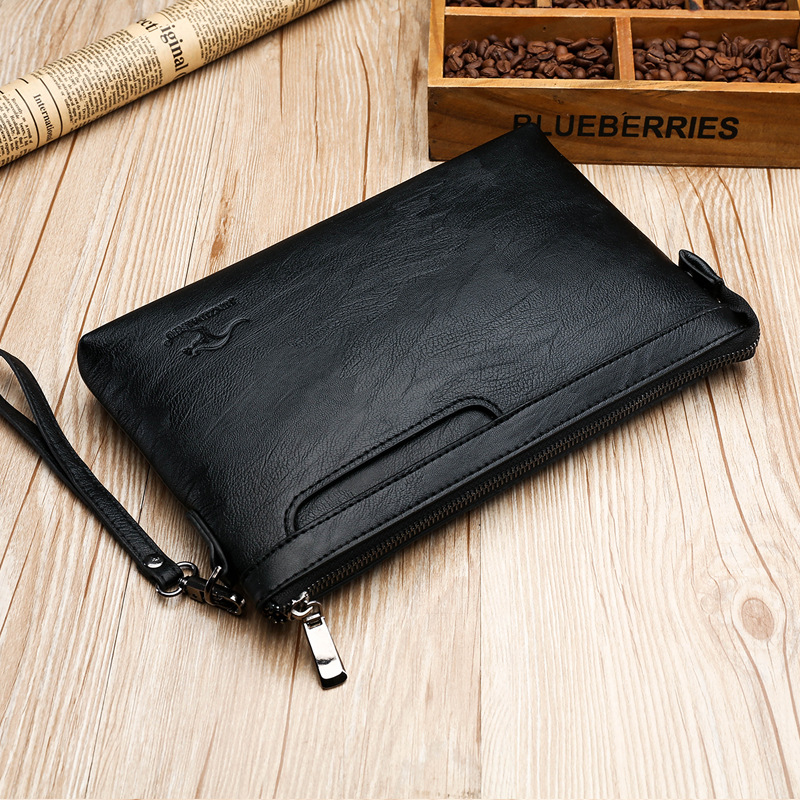 Leather Wallet Men - Bolso de Mano Ejecutivo de Alta