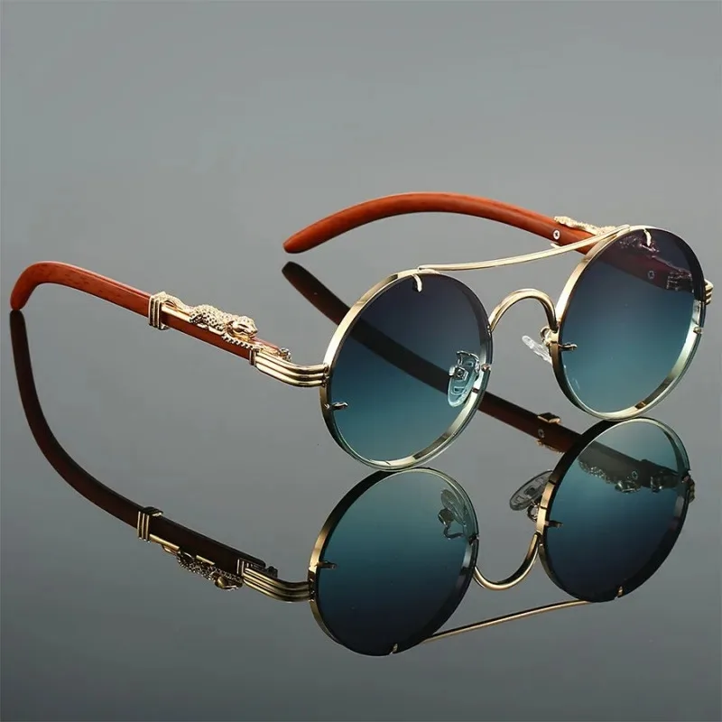 Designer Sunglasses - Gafas de sol redondas de estilo
