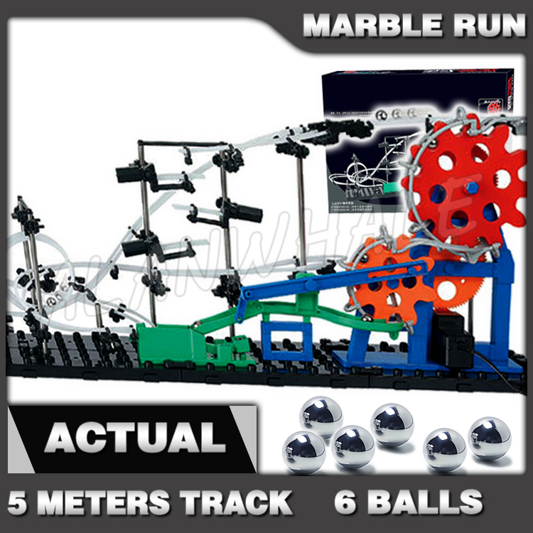 Marble Coaster Set - Riel de 560cm, engranaje de carrera