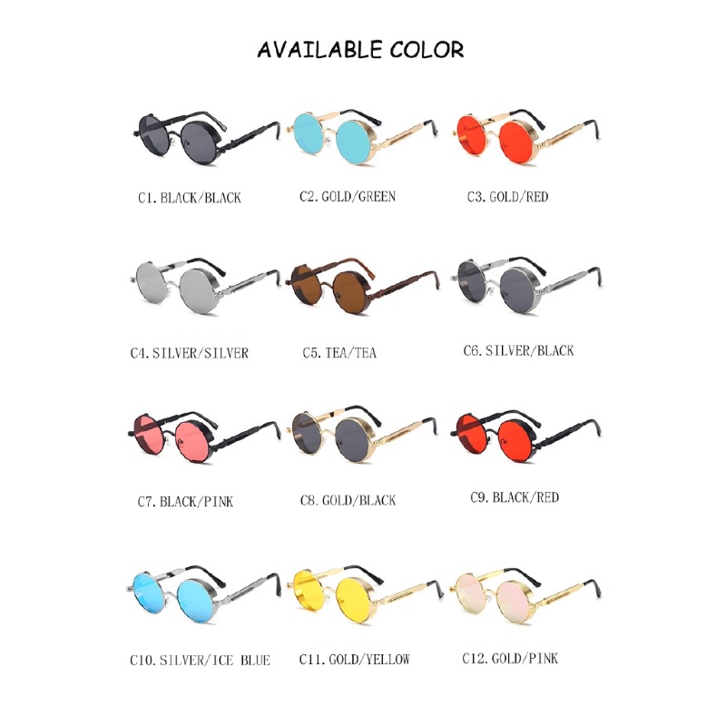 Gafas de Sol Steampunk Metálic - Designer Sunglasses reseña y precio