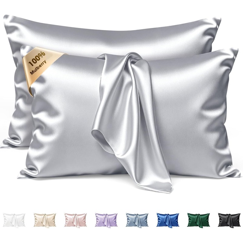 2 Fundas de Almohada de Seda d - Silk Pillowcase reseña y precio