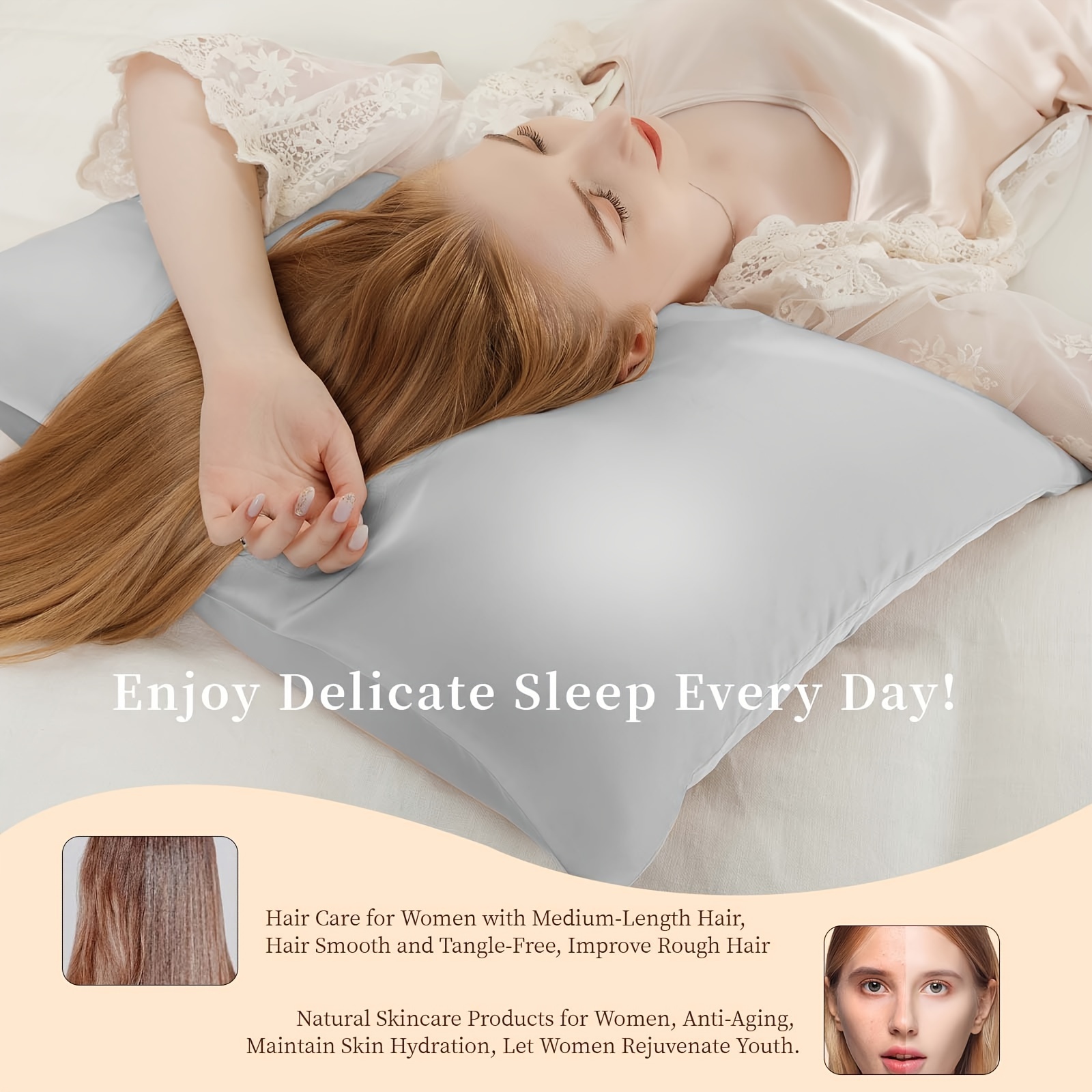 2 Fundas de Almohada de Seda d - Silk Pillowcase reseña y precio