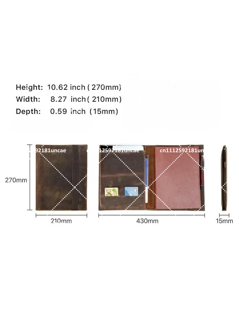 Carpeta de Documentos Retro B5 - Leather Briefcase reseña y precio