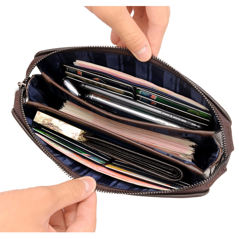 Carteras largas para hombre, b - Leather Wallet Men reseña y precio
